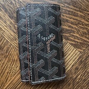 Goyard Saint Michael Key Ring Black and Brown